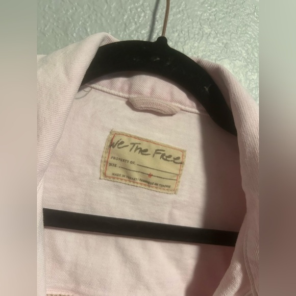 Free People WE THE FREE Star Crossed
Pink Denim Jean Jacket Pink - Picture 5 of 10